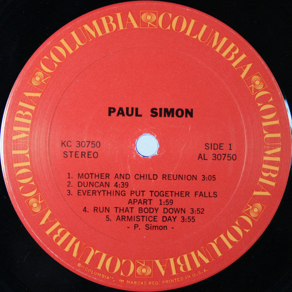 Paul Simon : Paul Simon (LP, Album, San)