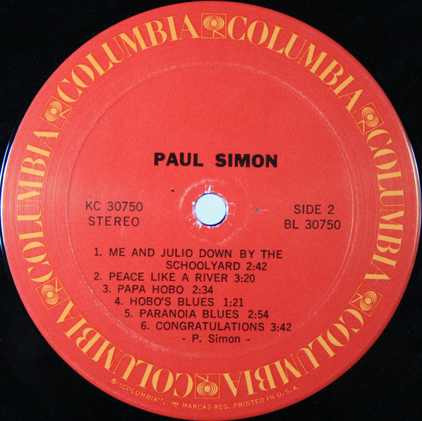 Paul Simon : Paul Simon (LP, Album, San)