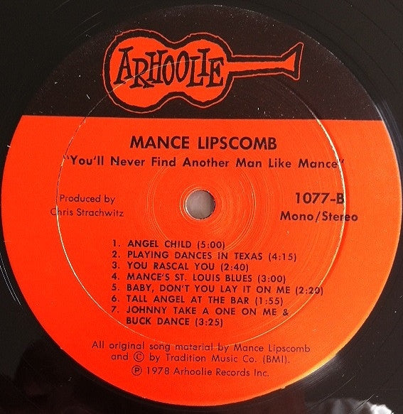Mance Lipscomb : You'll Never Find Another Man Like Mance (LP, Album)