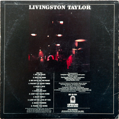 Livingston Taylor : Livingston Taylor (LP, Album, Ter)