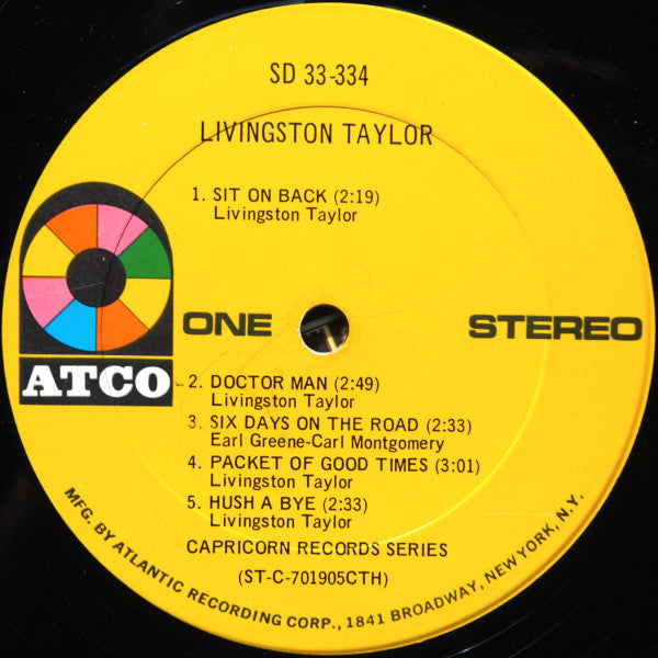 Livingston Taylor : Livingston Taylor (LP, Album, Ter)