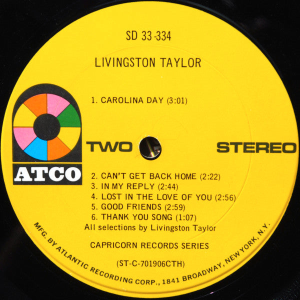 Livingston Taylor : Livingston Taylor (LP, Album, Ter)
