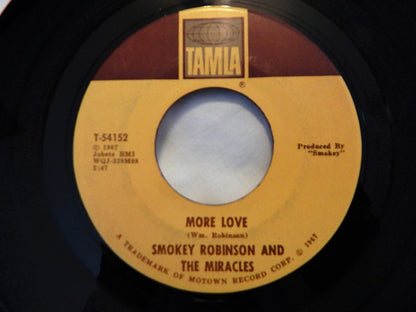 The Miracles : More Love (7", Single)