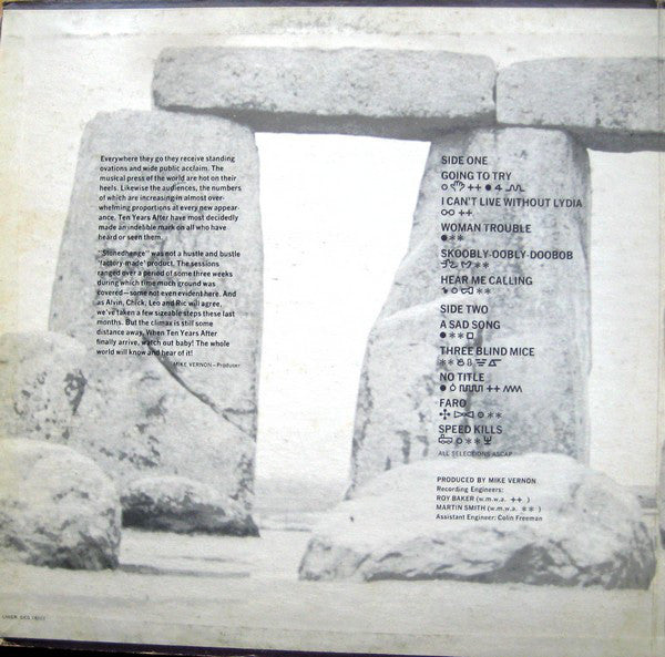 Ten Years After : Stonedhenge (LP, Album, MP, Gat)