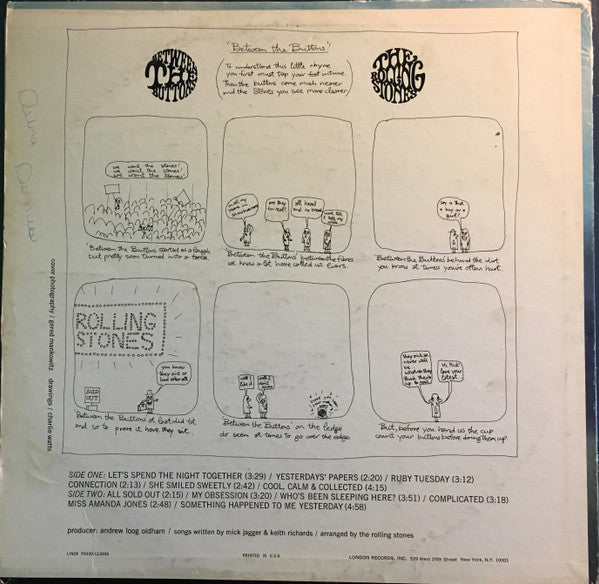 The Rolling Stones : Between The Buttons (LP, Album, PH )