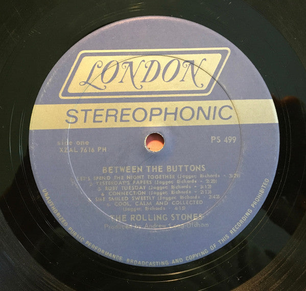 The Rolling Stones : Between The Buttons (LP, Album, PH )