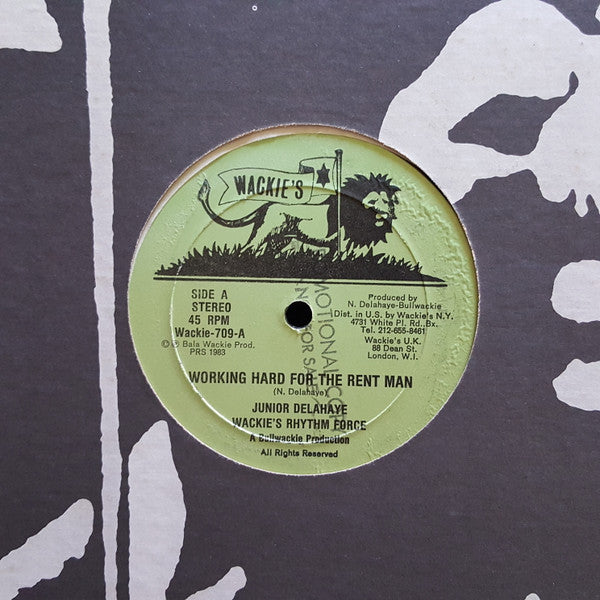Junior Delahaye : Working Hard For The Rent Man (12", Promo)
