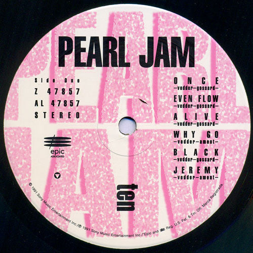 Pearl Jam : Ten (LP, Album)