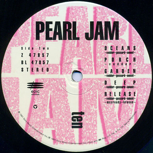 Pearl Jam : Ten (LP, Album)