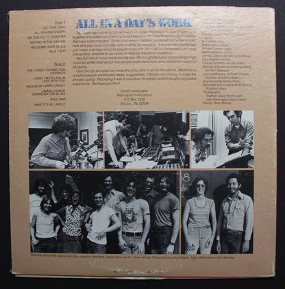 Spark Newspaper Staff : All In A Day's Work (LP)