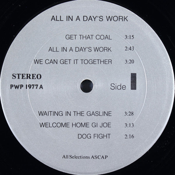 Spark Newspaper Staff : All In A Day's Work (LP)