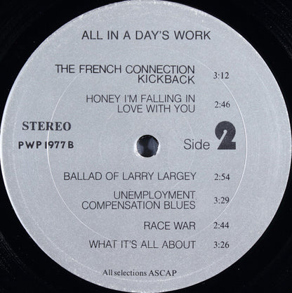 Spark Newspaper Staff : All In A Day's Work (LP)