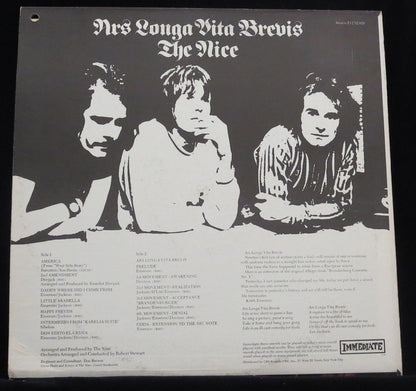 The Nice : Ars Longa Vita Brevis (LP, Album, Pit)