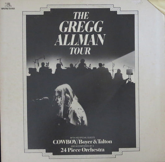 Gregg Allman With Cowboy (6) / Scott Boyer & Tommy Talton : The Gregg Allman Tour  (2xLP, Album, Ter)