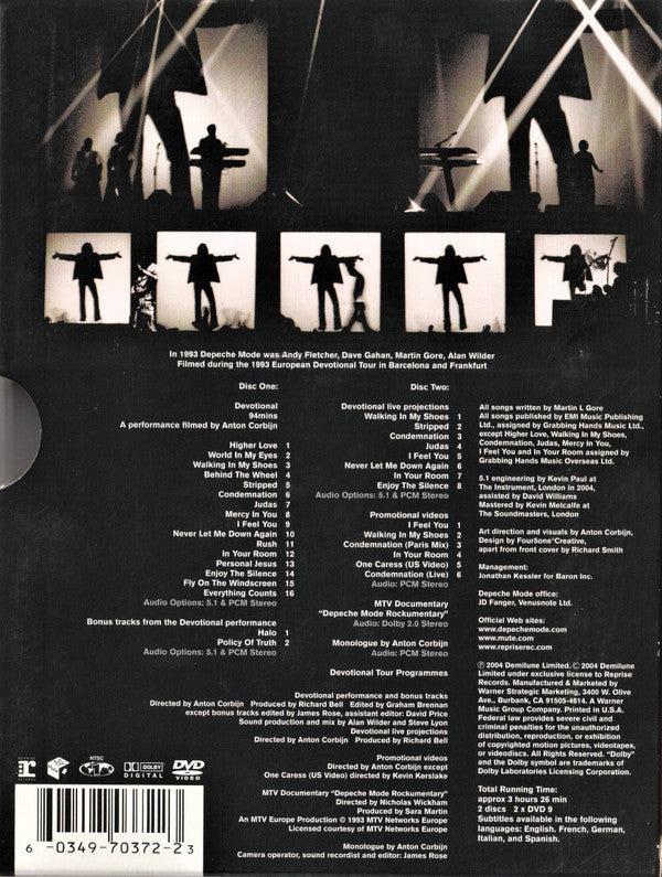 Depeche Mode : Devotional (A Performance Filmed By Anton Corbijn) (2xDVD-V, NTSC)
