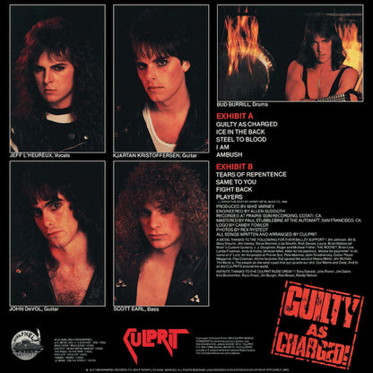 Culprit : Guilty As Charged (LP, Album)