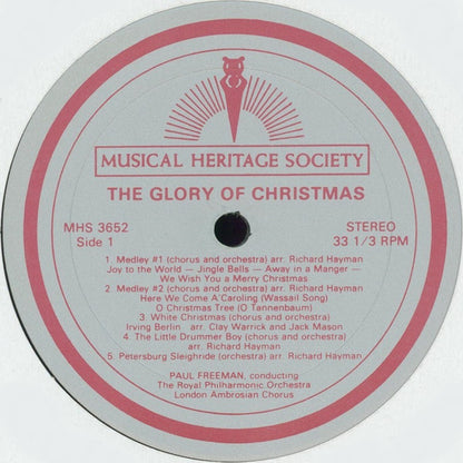 Paul Freeman (3) Conducting The Royal Philharmonic Orchestra, London Ambrosian Chorus* : The Glory of Christmas (LP, Album)