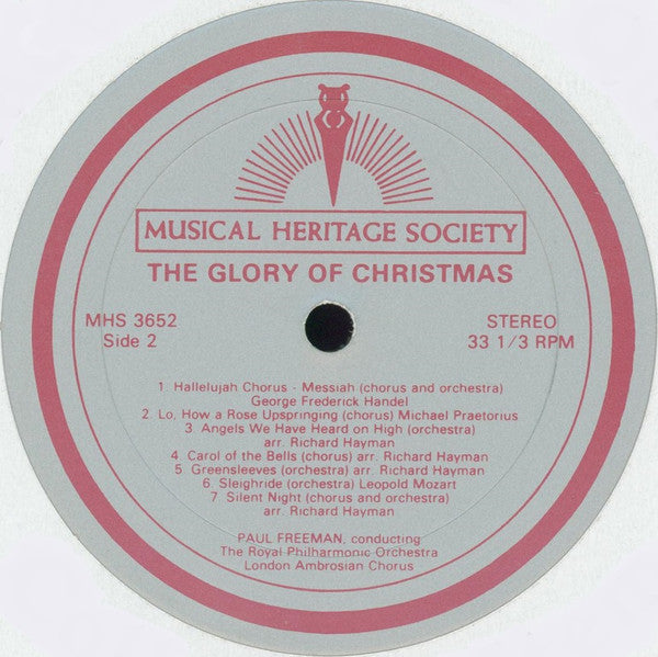 Paul Freeman (3) Conducting The Royal Philharmonic Orchestra, London Ambrosian Chorus* : The Glory of Christmas (LP, Album)
