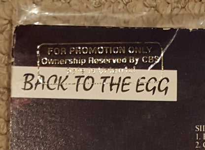 Wings (2) : Back To The Egg (LP, Album, Promo)