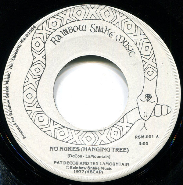 Pat DeCou And Tex LaMountain : No Nukes And Karen Silkwood (7")