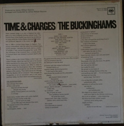 The Buckinghams : Time & Charges (LP, Album, Mono)