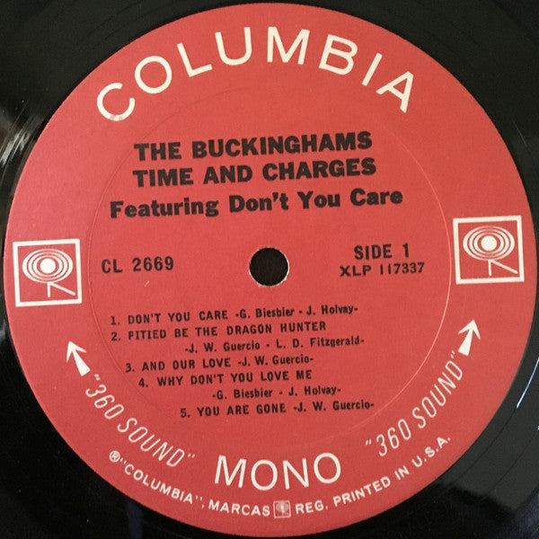 The Buckinghams : Time & Charges (LP, Album, Mono)