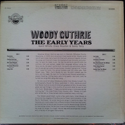 Woody Guthrie : The Early Years (LP, Comp)