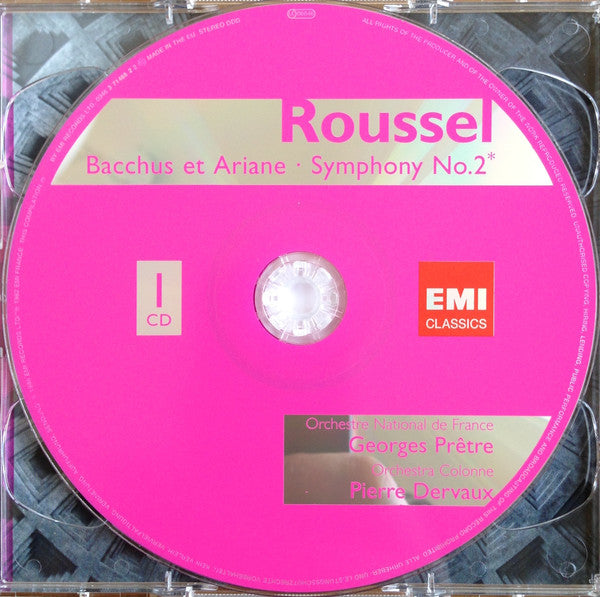 Albert Roussel, Georges Prêtre, Pierre Dervaux (2), André Cluytens : Symphonies 2, 3 & 4 / Bacchus Et Ariane / Le Festin De L'Araignée / Sinfonietta (2xCD, Comp, RM)