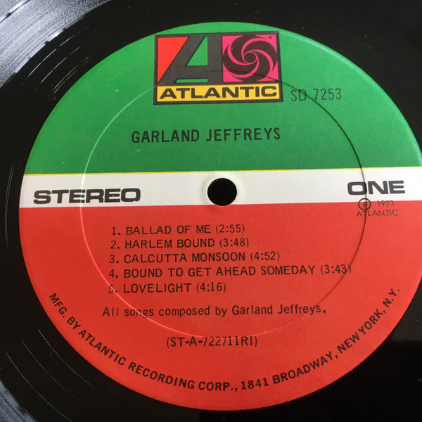 Garland Jeffreys : Garland Jeffreys (LP, Album, RI)