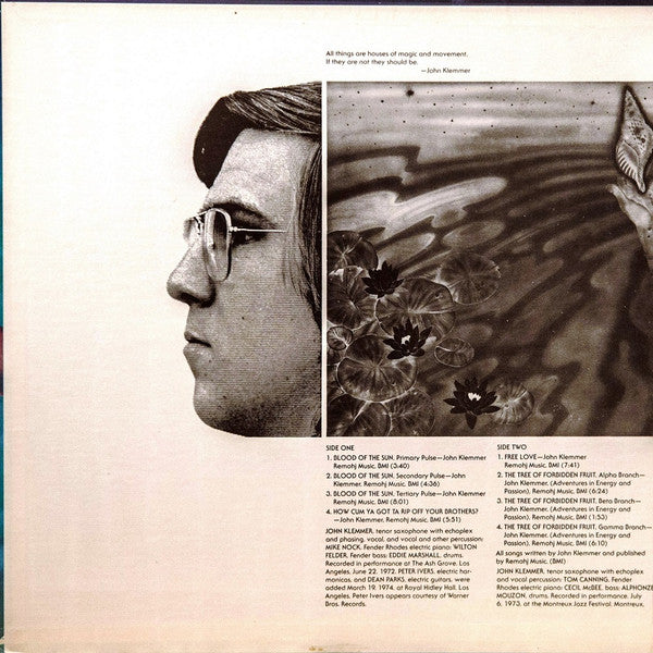 John Klemmer : Magic And Movement (LP, Quad, Ter)