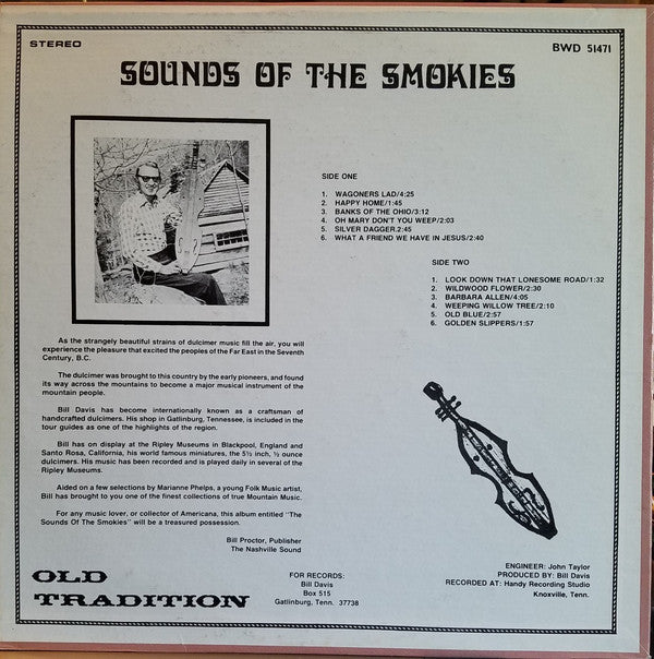 Bill Davis (8) : Sounds Of The Smokies (LP, Album, RP)
