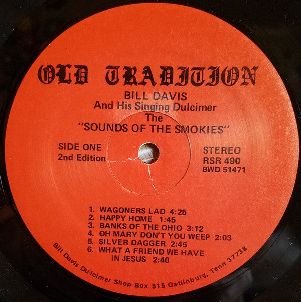 Bill Davis (8) : Sounds Of The Smokies (LP, Album, RP)