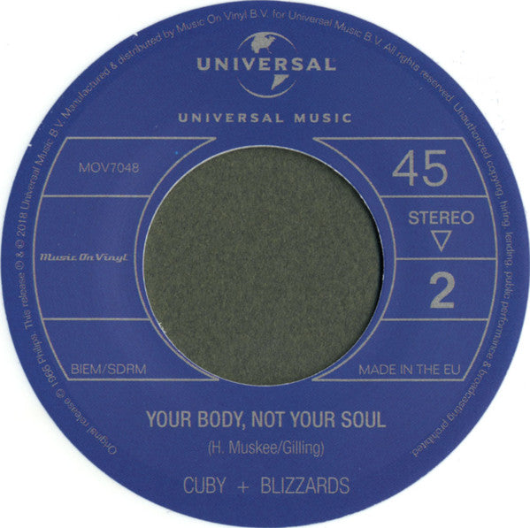 Cuby + Blizzards : Got A Million Dollars / Your Body, Not Your Soul (7", Single, Ltd, RE, Whi)