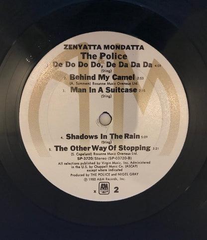 The Police : Zenyatta Mondatta (LP, Album, RE, X -)