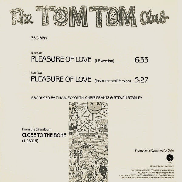 The Tom Tom Club* : Pleasure Of Love (12", Promo)