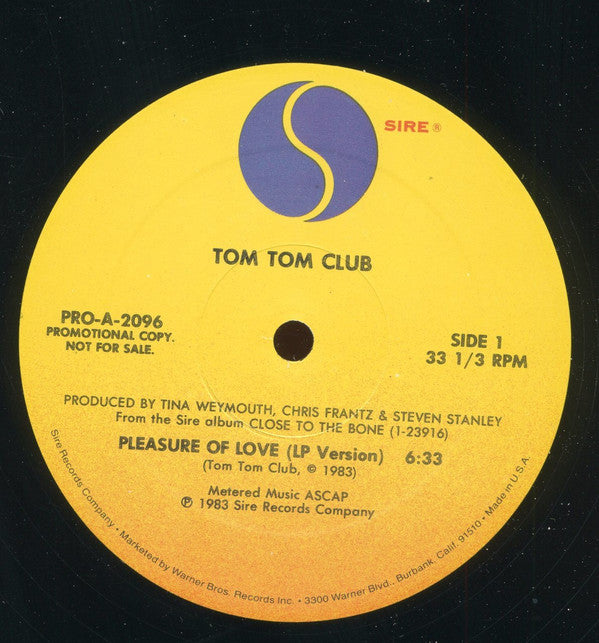 The Tom Tom Club* : Pleasure Of Love (12", Promo)