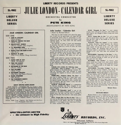 Julie London : Calendar Girl (CD, Album, Ltd, RE, RM, Pap)