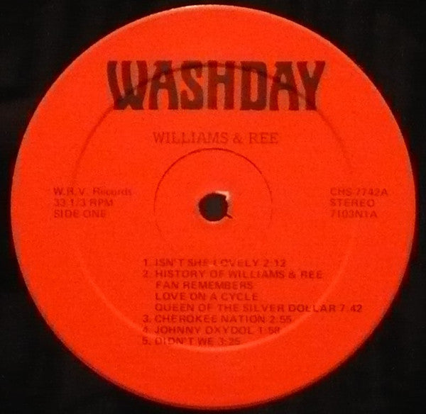 Williams & Ree : Washday (LP)