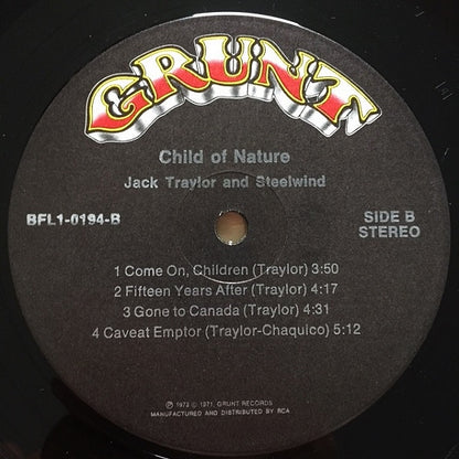 Jack Traylor And Steelwind : Child Of Nature (LP, Album, Ind)