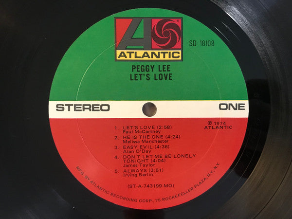 Peggy Lee : Let's Love (LP, Album, Mon)