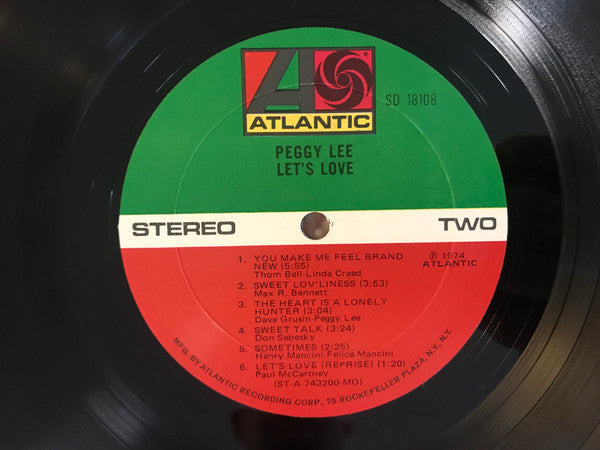 Peggy Lee : Let's Love (LP, Album, Mon)