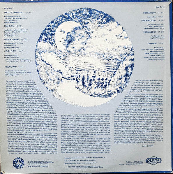Kay Gardner : Moon Circles (LP, Album)