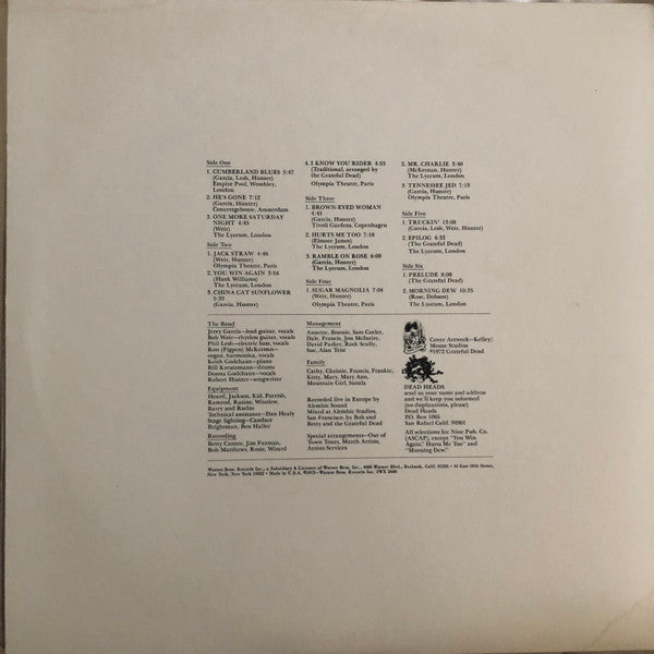The Grateful Dead : Europe '72 (3xLP, Album, RE, Tri)