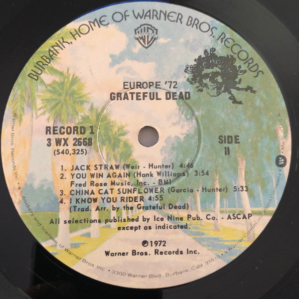 The Grateful Dead : Europe '72 (3xLP, Album, RE, Tri)