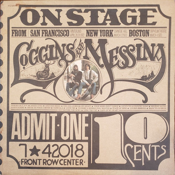 Loggins And Messina : On Stage (2xLP, Album, San)