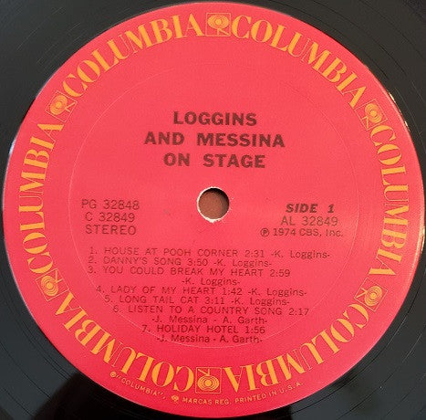 Loggins And Messina : On Stage (2xLP, Album, San)