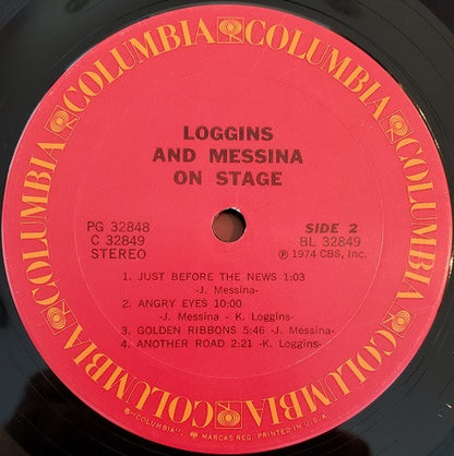 Loggins And Messina : On Stage (2xLP, Album, San)