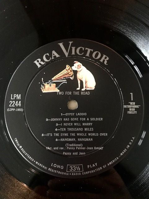 Penny And Jean : Two For The Road (LP, Album, Mono)