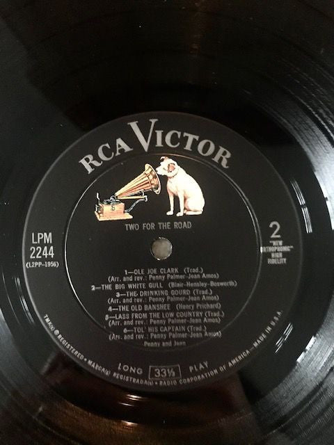 Penny And Jean : Two For The Road (LP, Album, Mono)