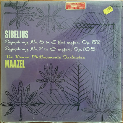 Jean Sibelius, Lorin Maazel, Wiener Philharmoniker : Symphony №5 In E Flat Major, Op. 82 / Symphony №7 In C Major, Op. 105 (LP)